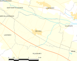 Map commune FR insee code 11281